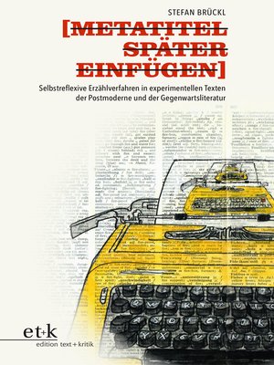 cover image of METATITEL SPÄTER EINFÜGEN